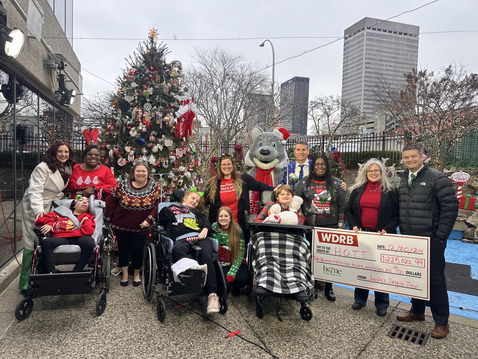 Jude's Jingle Tree, WDRB Mornings shatter 2023 donation record for Home of the Innocents